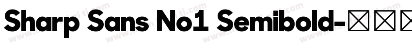 Sharp Sans No1 Semibold字体转换
